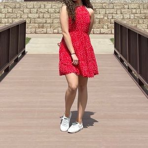 Minuteau Los Angeles red mini dress